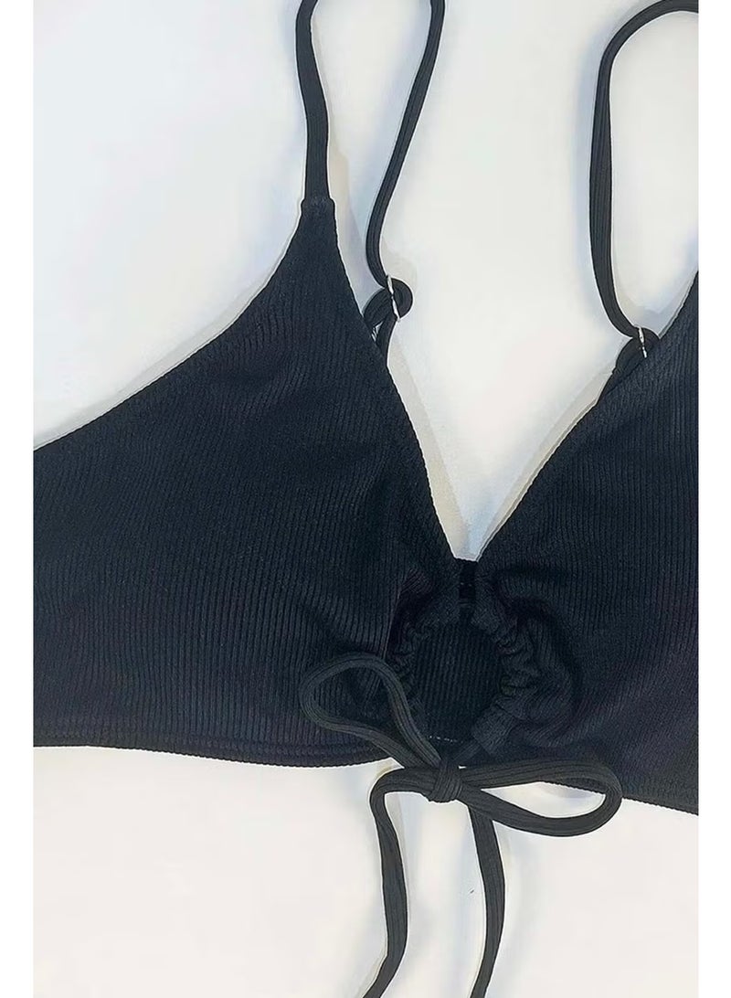 Angelsin Stylish Tie-Up Bikini Top - Image 3